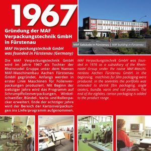 Gründung der MAF Verpackungstechnik GmbH in Fürstenau
